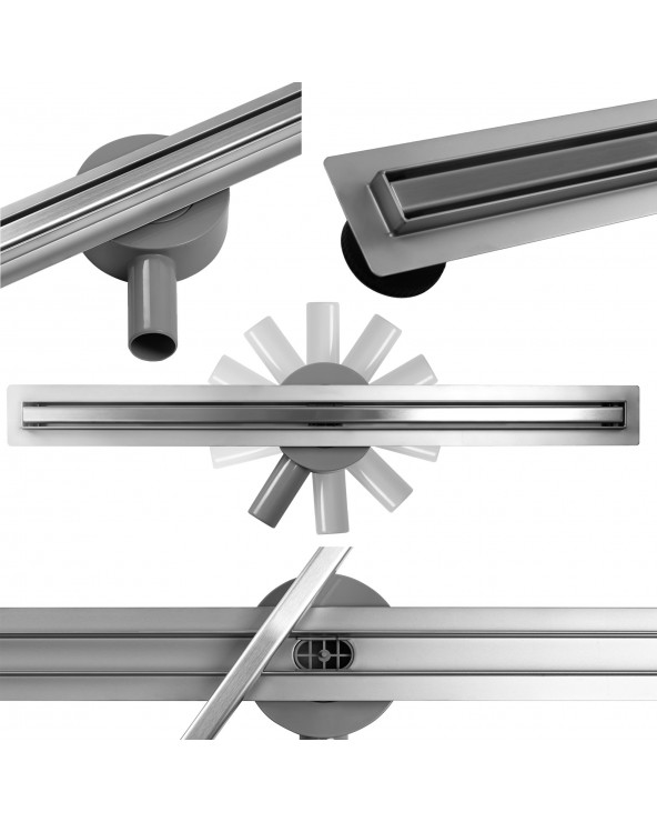 ODPŁYW LINIOWY ECO360 SLIM 90 CHROM ODPŁYW LINIOWY ECO360 SLIM 90 CHROM